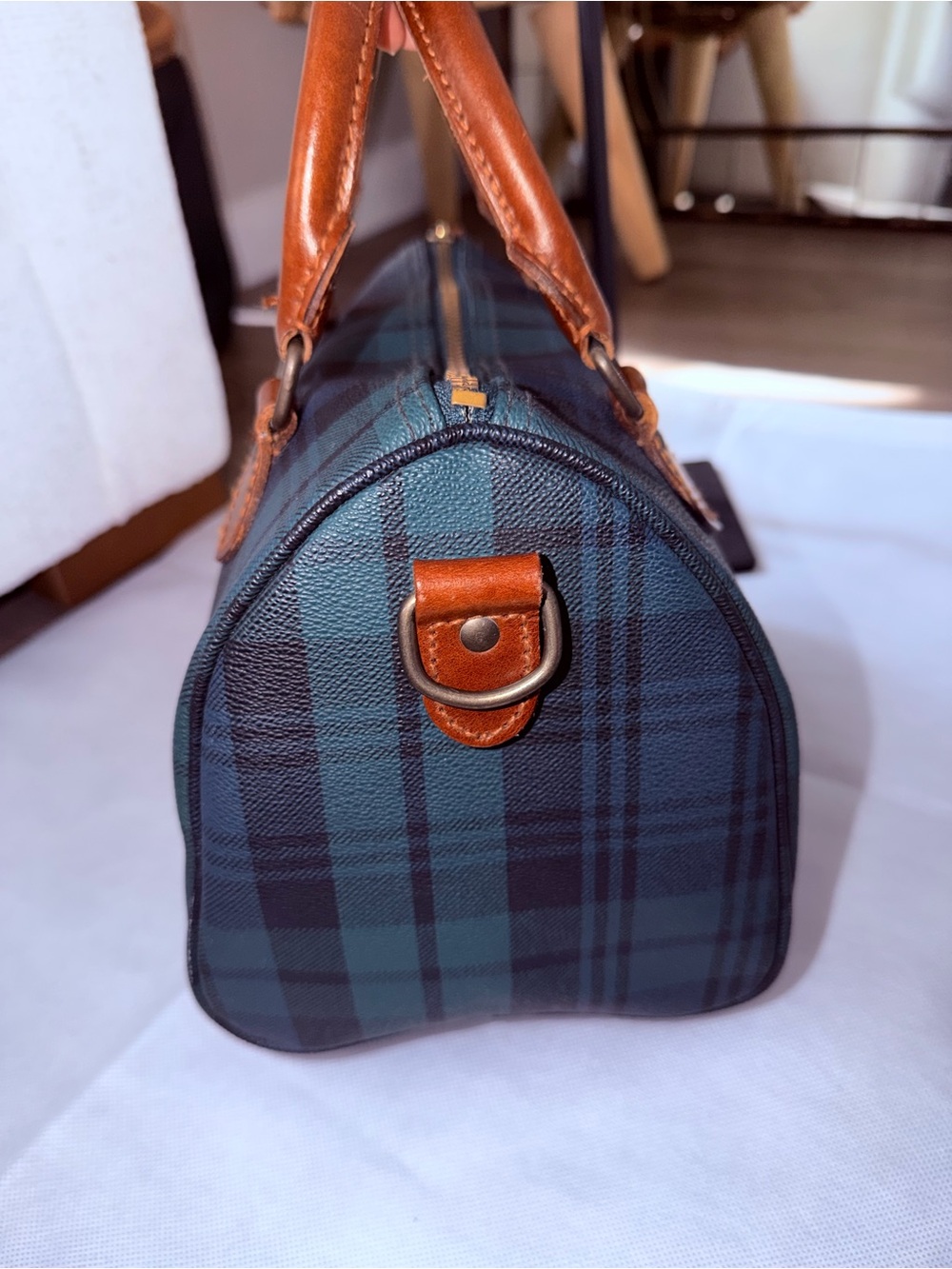 Ralph Lauren Tartan Boston purse - Picture 4 of 15